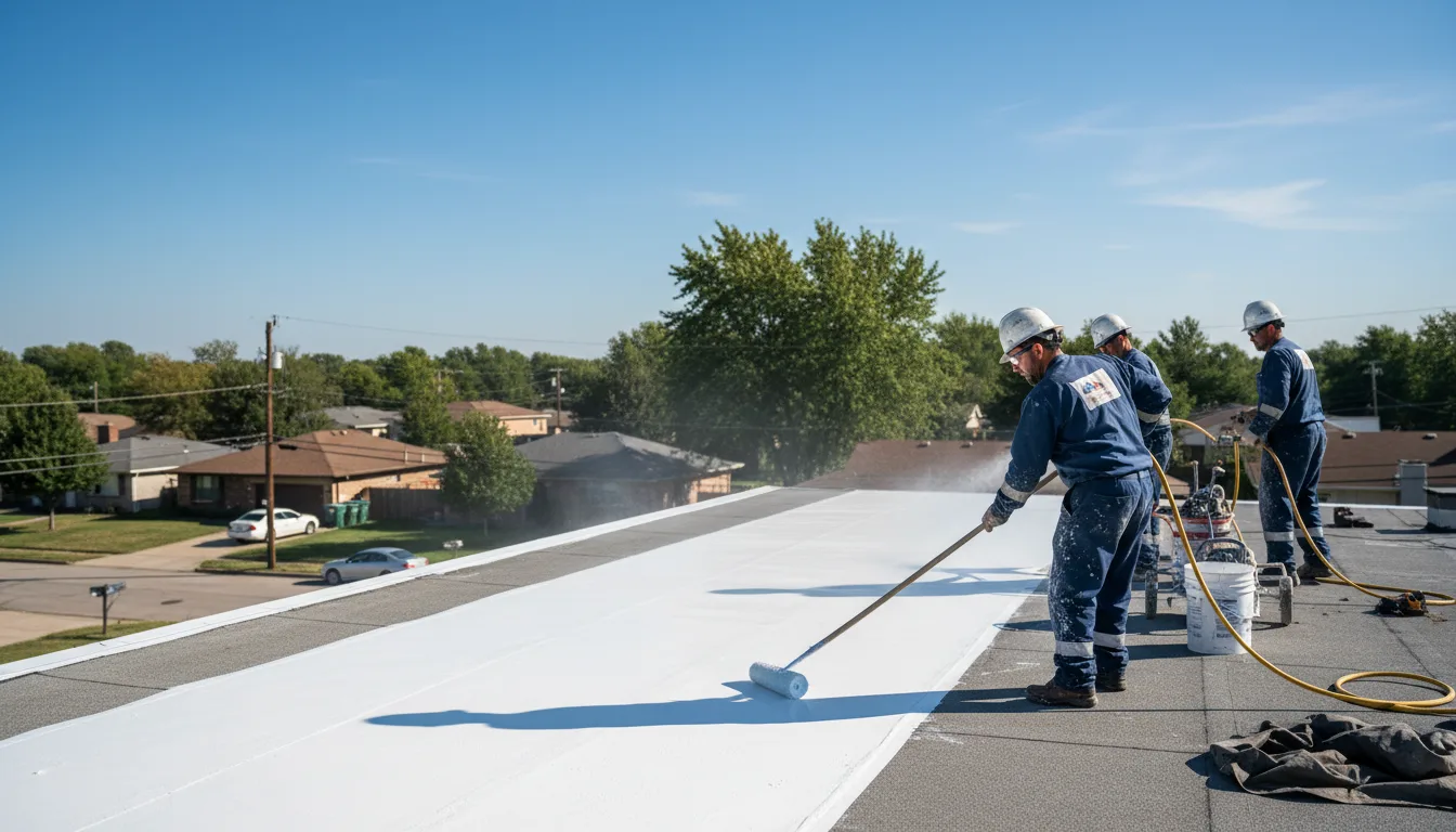 Commercial roof coating in Forsyth, MO near me